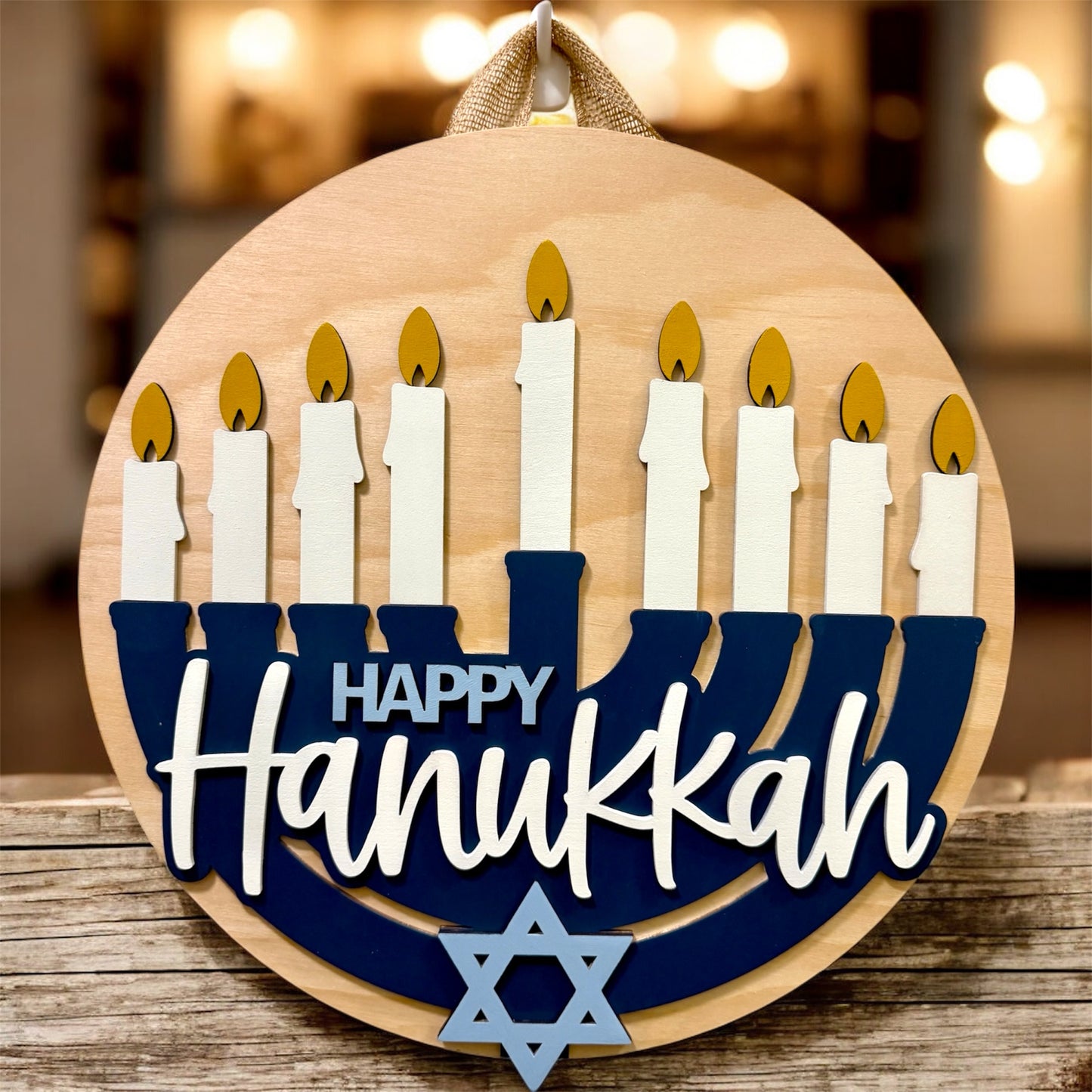 Door Hanger - Happy Hanukkah