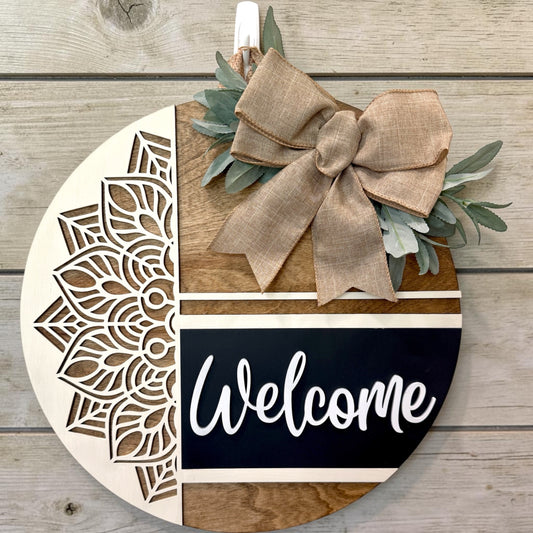 Door Hanger - Mandala Welcome
