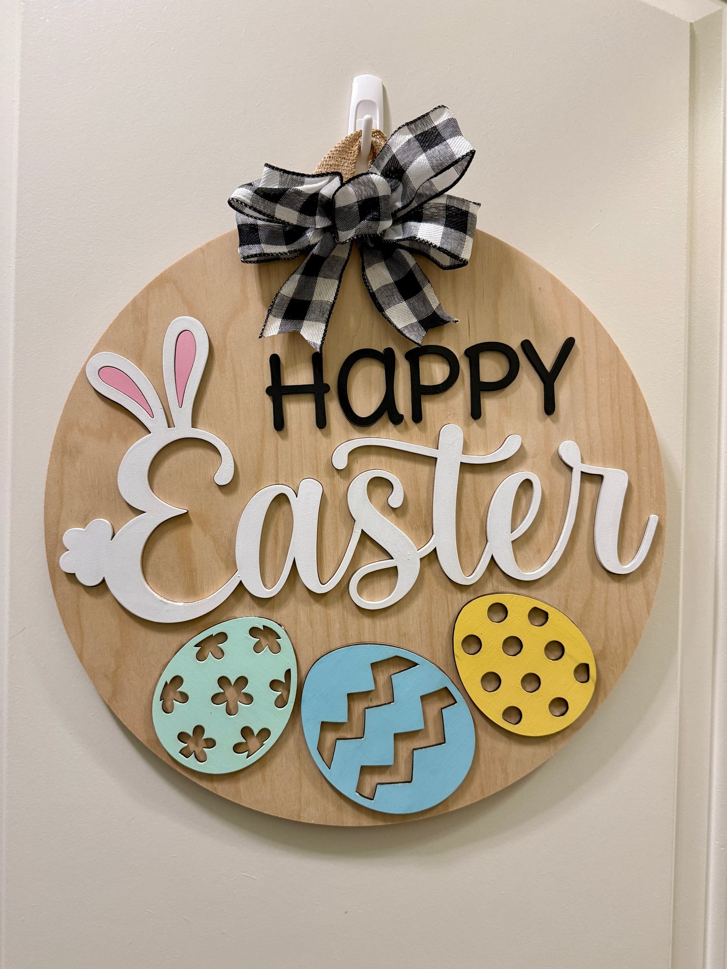Door Hanger - Happy Easter Eggs