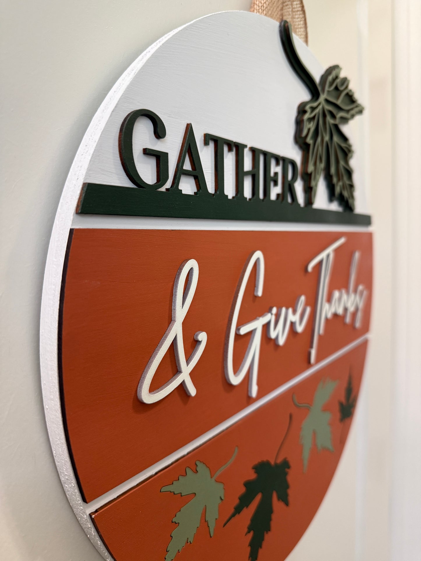Door Hanger - Gather and Give Thanks