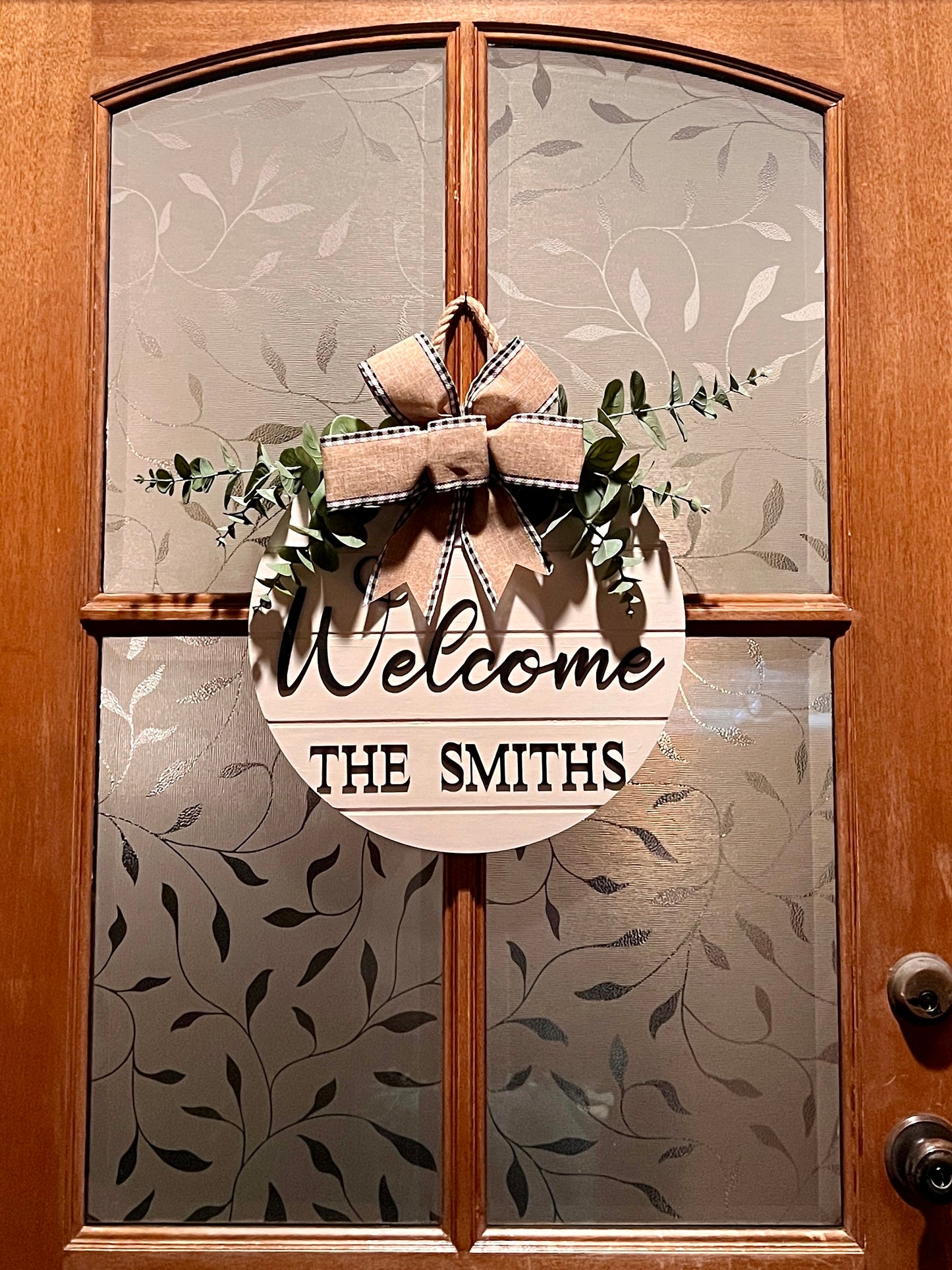 Door Sign - Personalized - Welcome