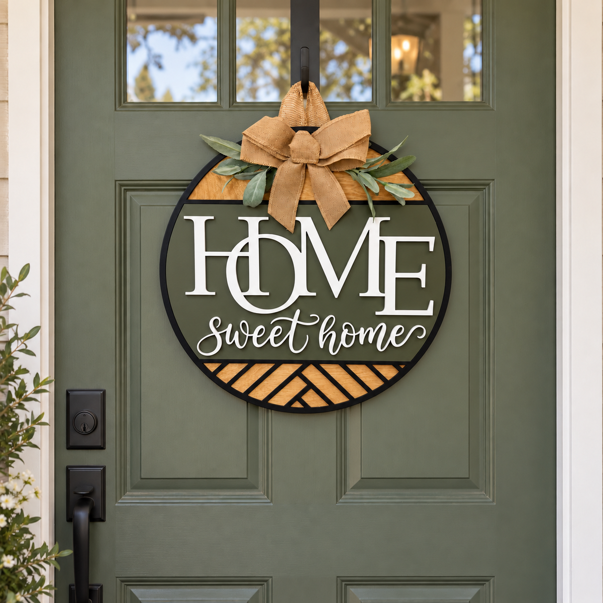 Door Hanger - Rustic Charm Home Sweet Home