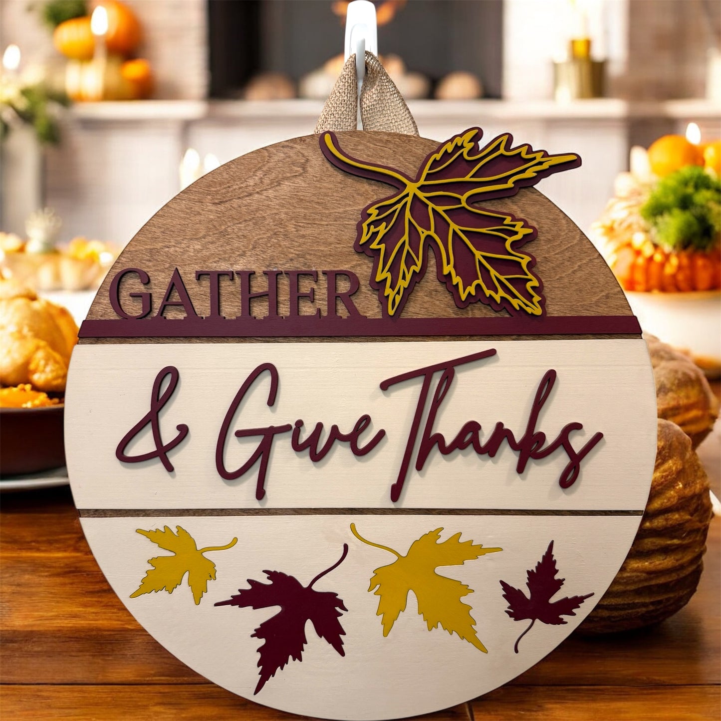 Door Hanger - Gather and Give Thanks
