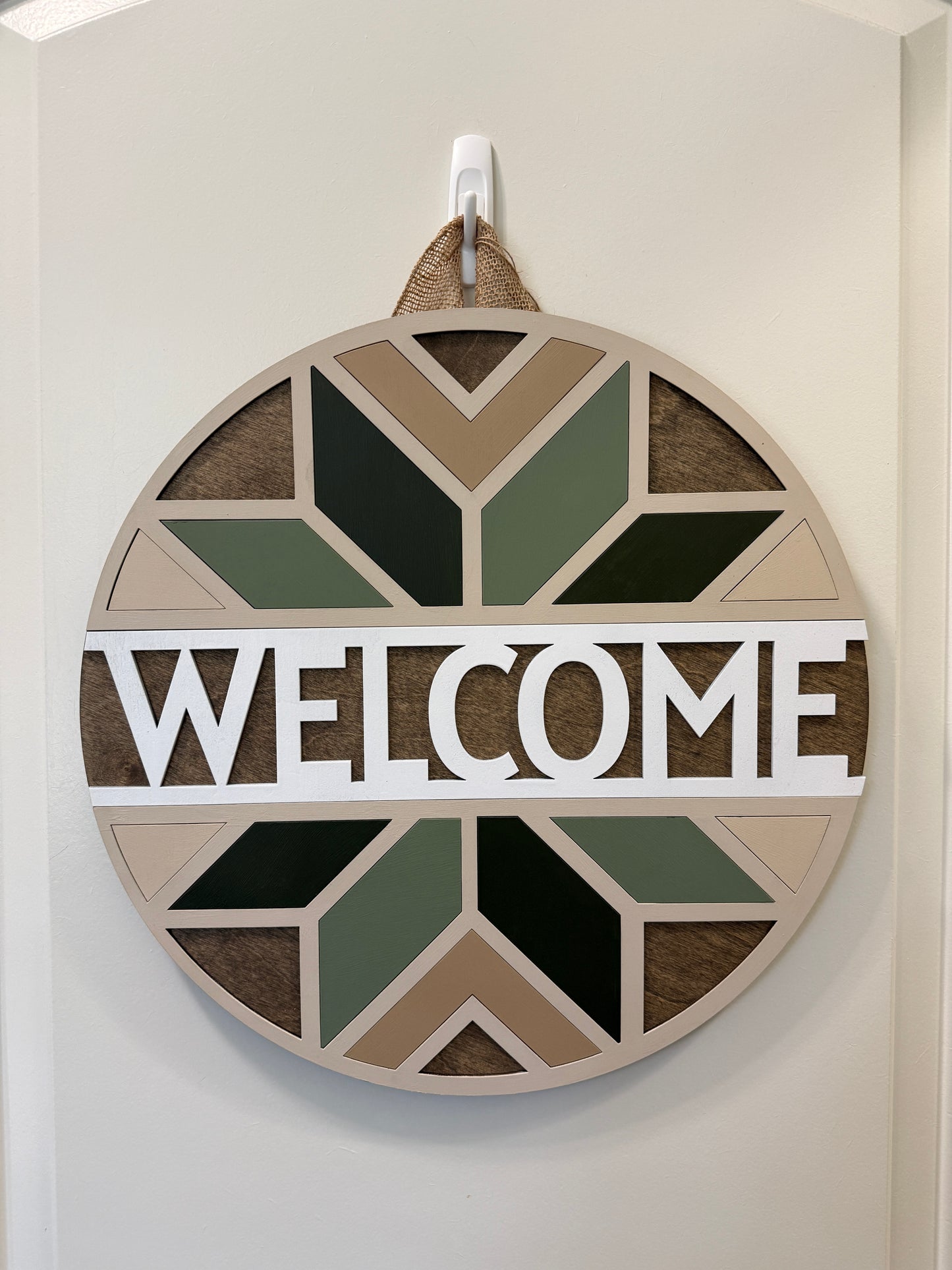 Door Hanger - Modern Meadow Welcome