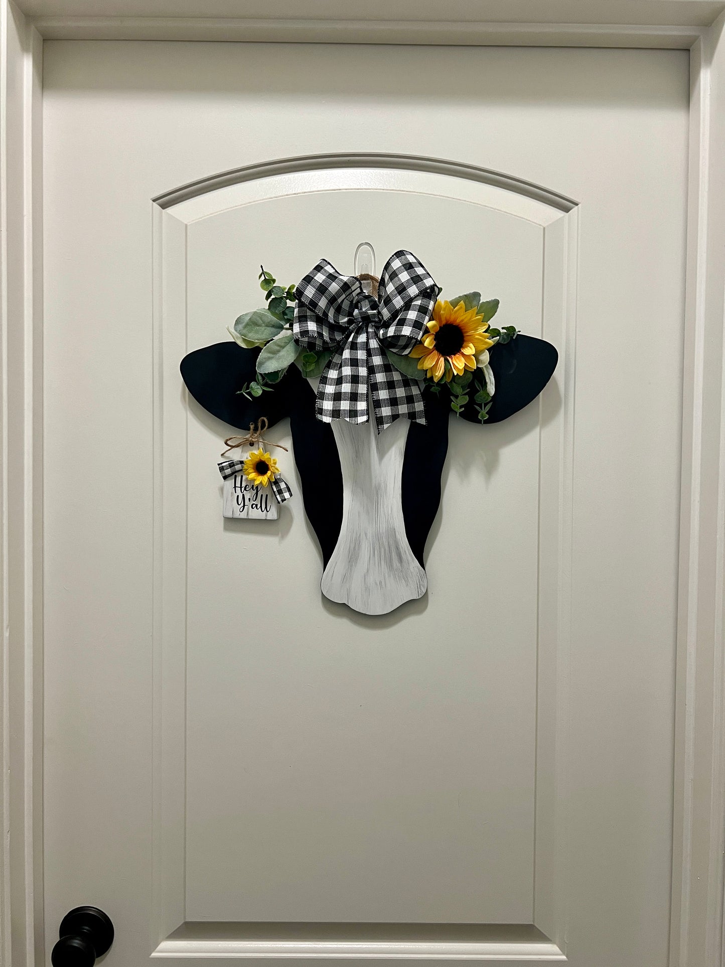 Dottie - Rustic Cow Head Door Hanger