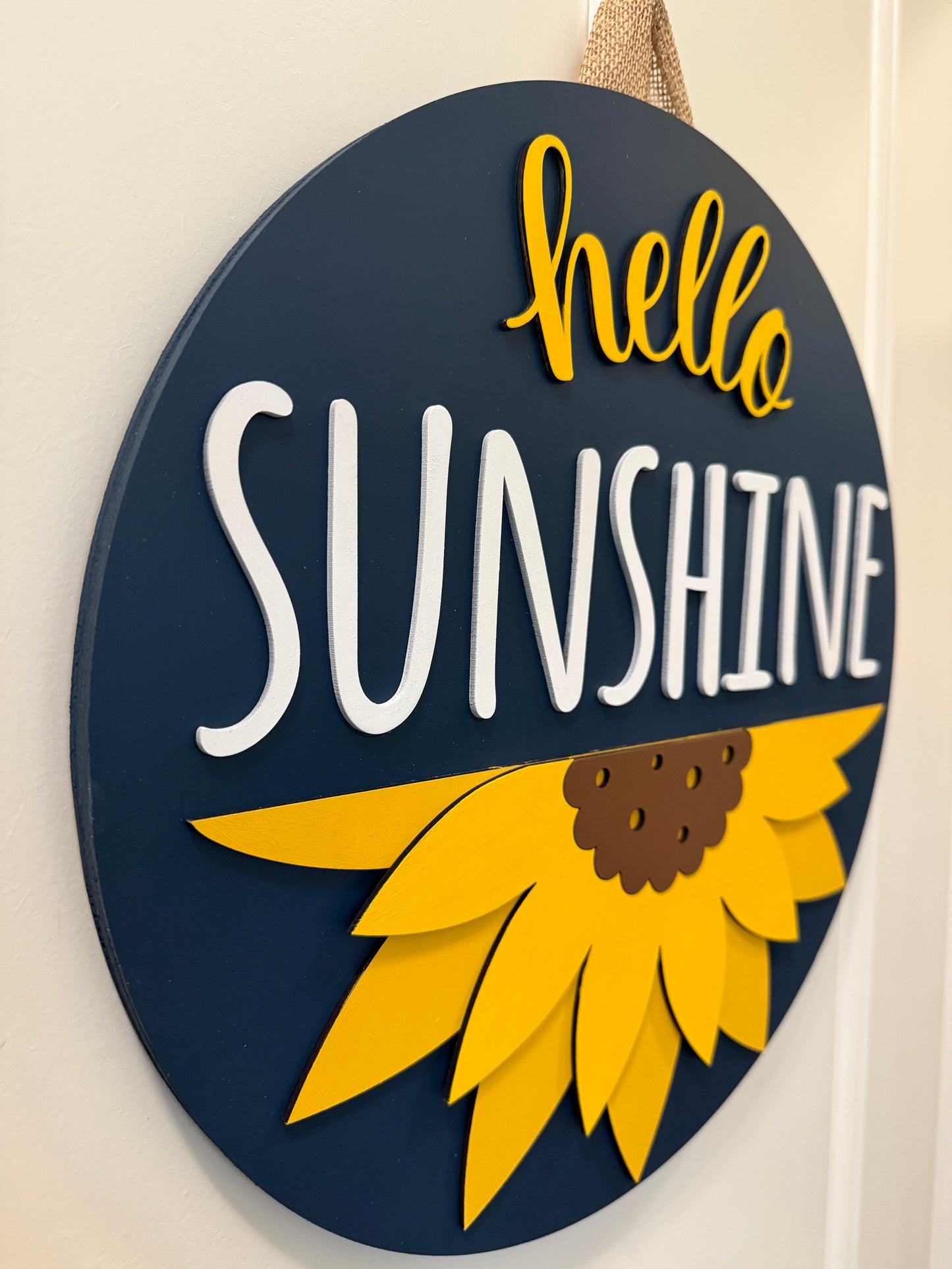 Door Hanger - Hello Big Sunshine!