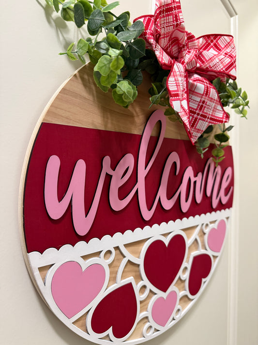 Door Hanger - Welcome Valentine