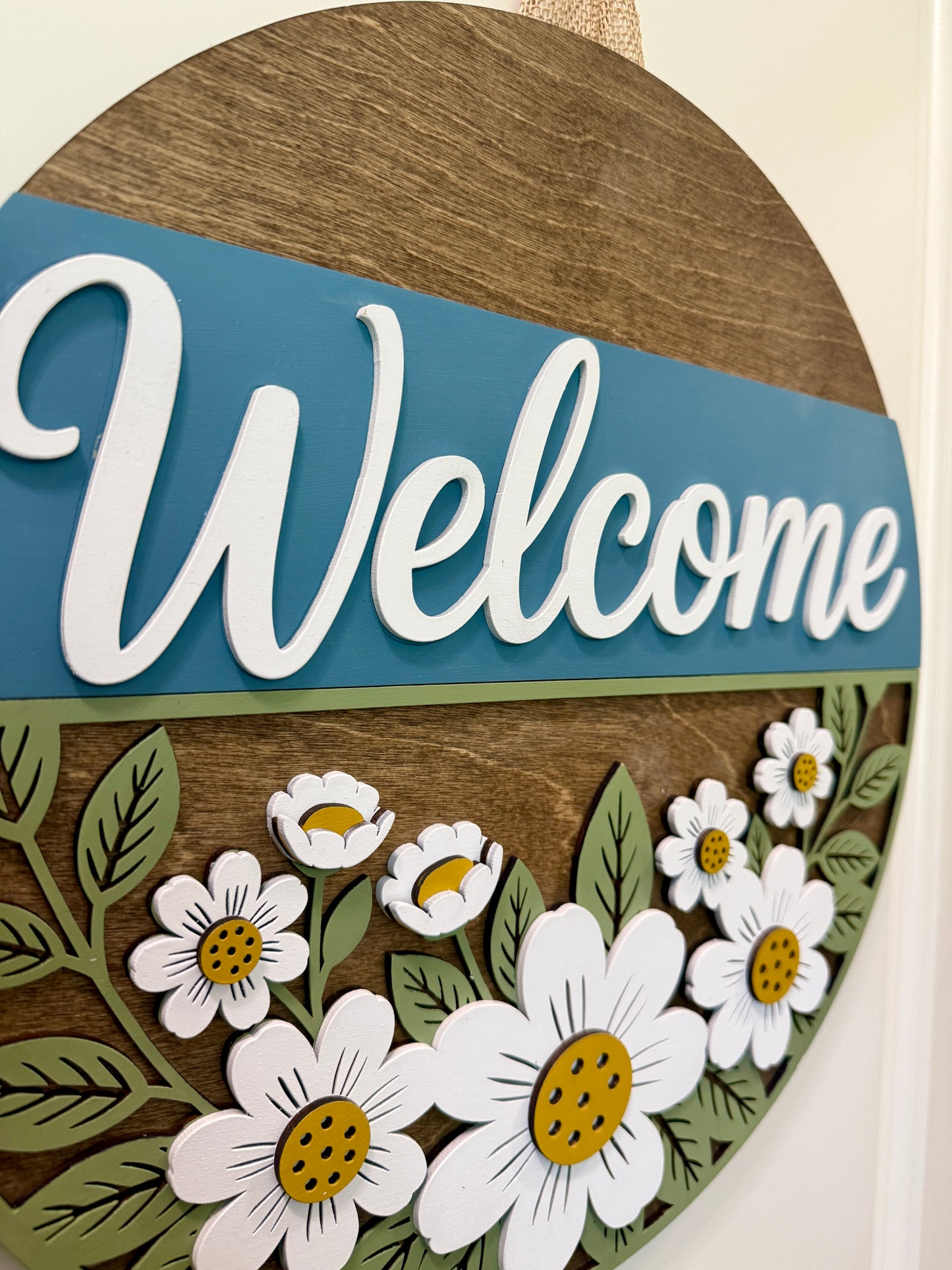 Door Hanger - Blooming Daisy Welcome