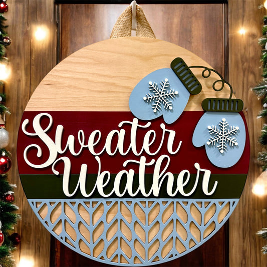 Door Hanger - Sweater Weather