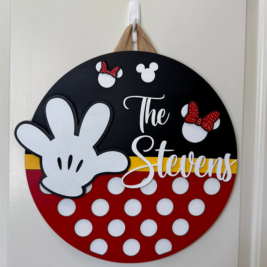 Door Hanger - Hi Mickey Personalized