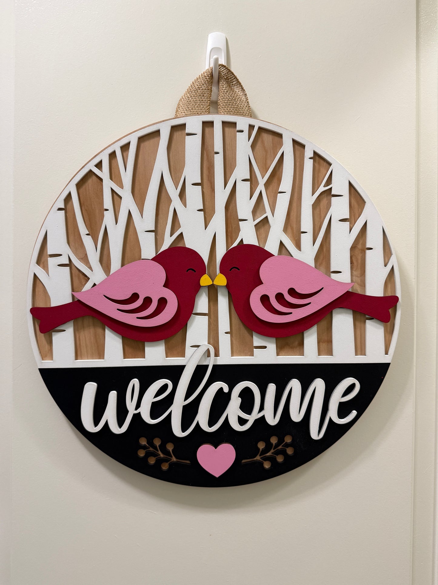 Door Hanger - Love Birds