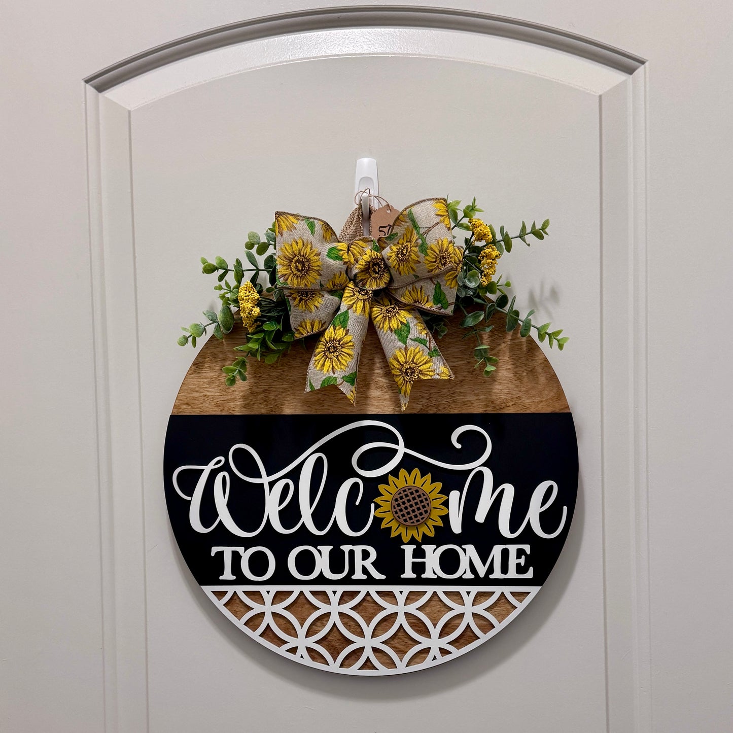 Door Hanger - Welcome Home Sunflower