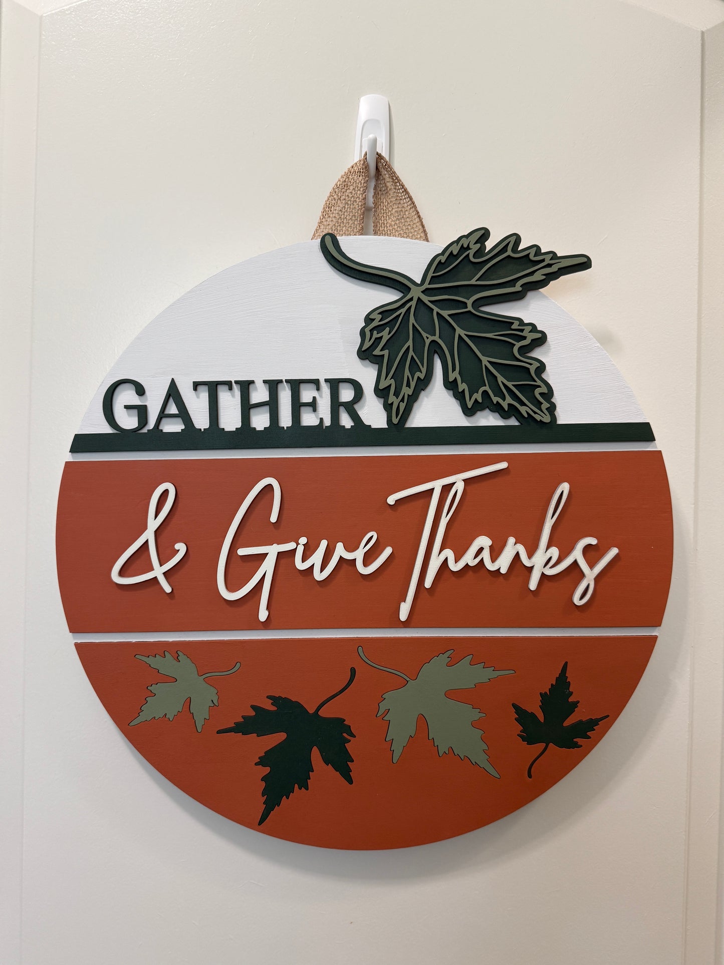 Door Hanger - Gather and Give Thanks