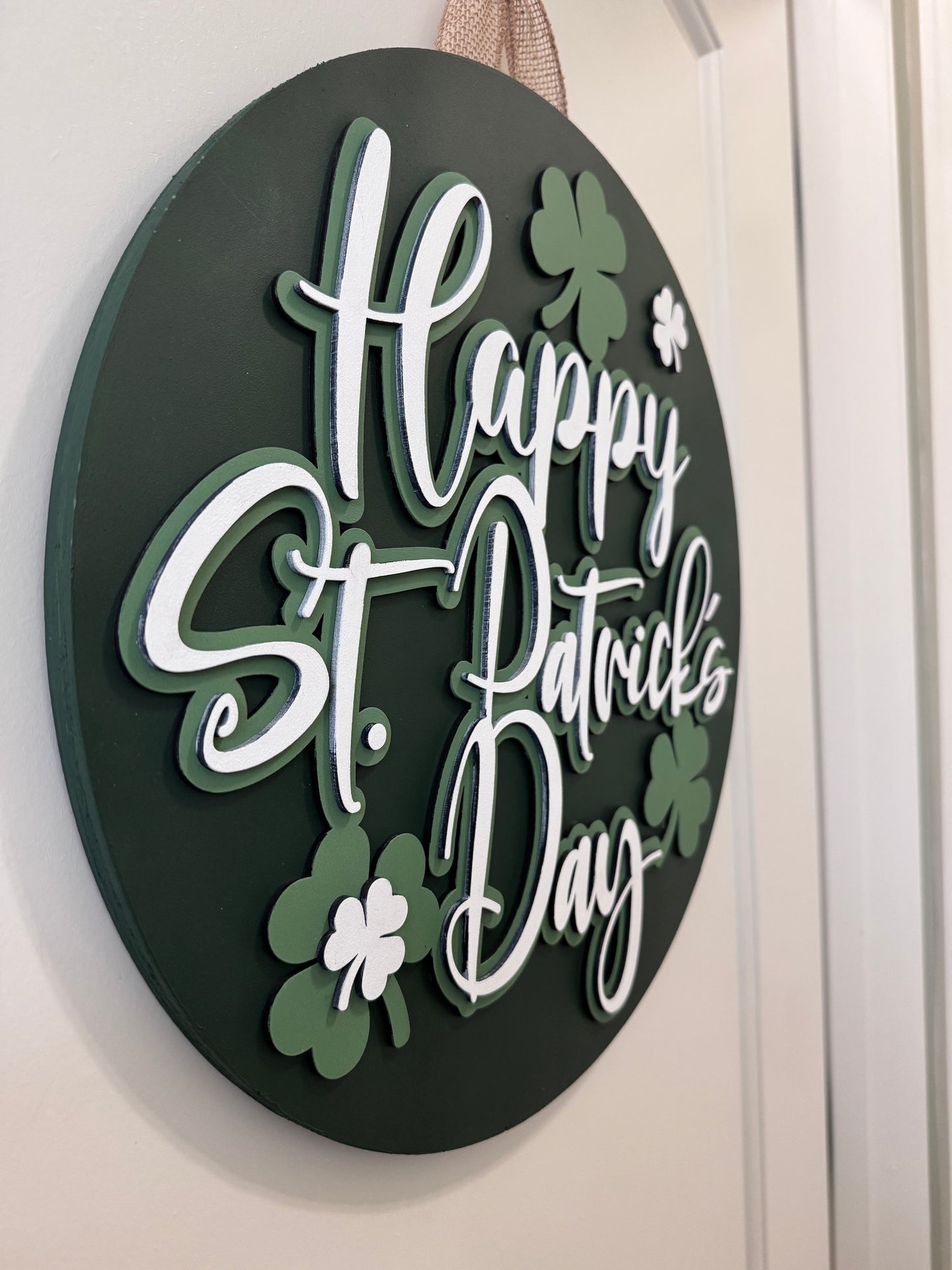 Door Hanger - Happy St. Patricks Day (green)