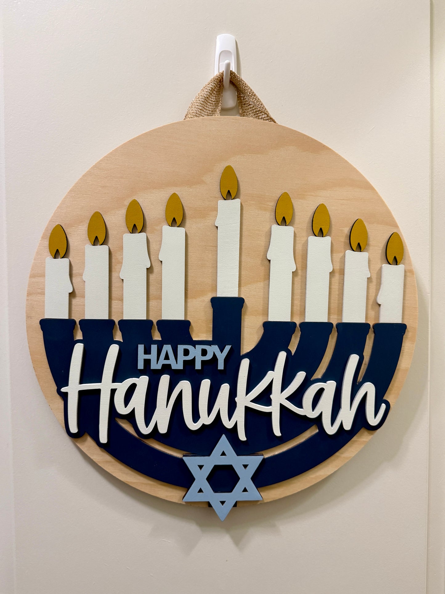 Door Hanger - Happy Hanukkah