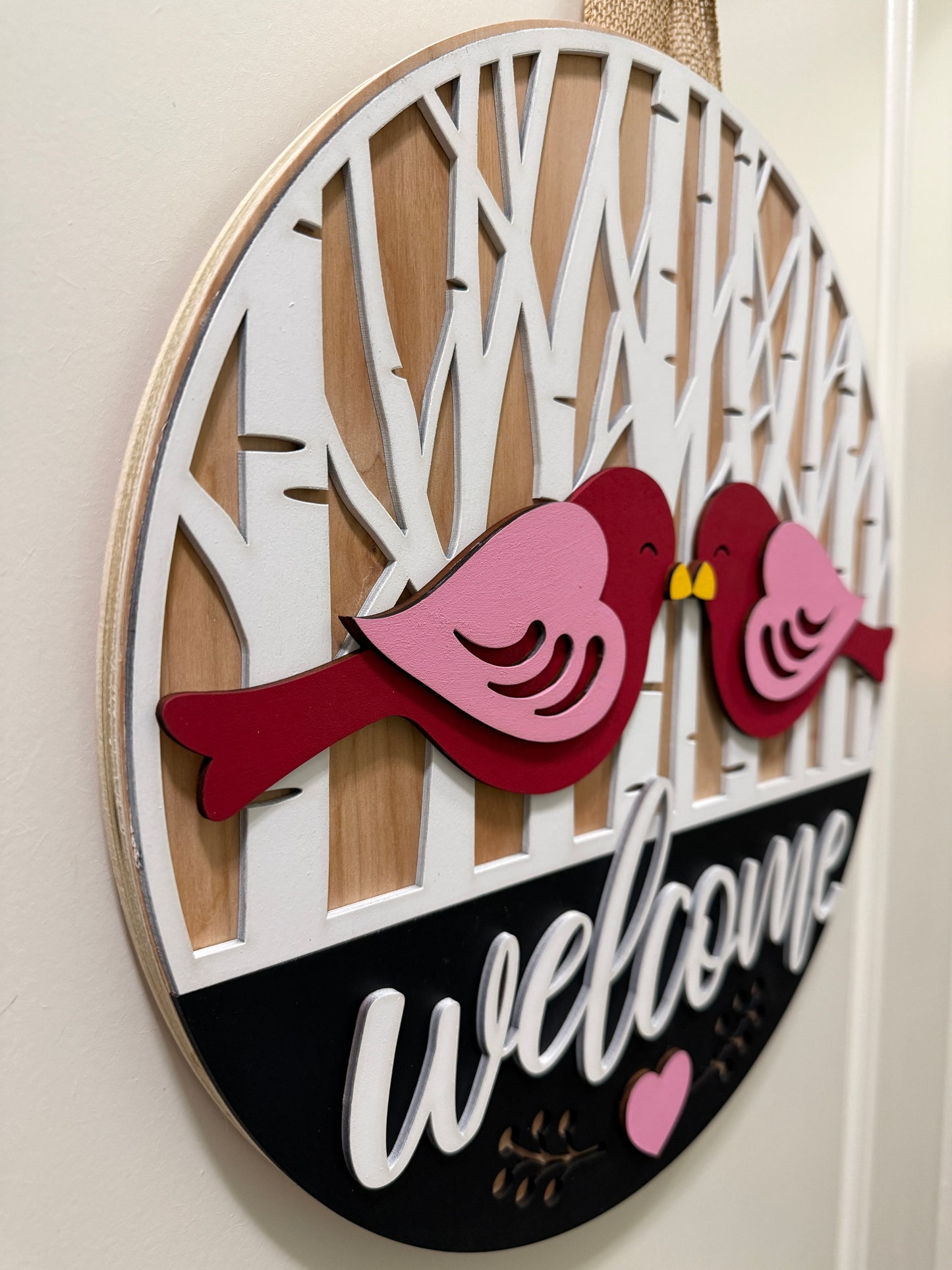 Door Hanger - Love Birds