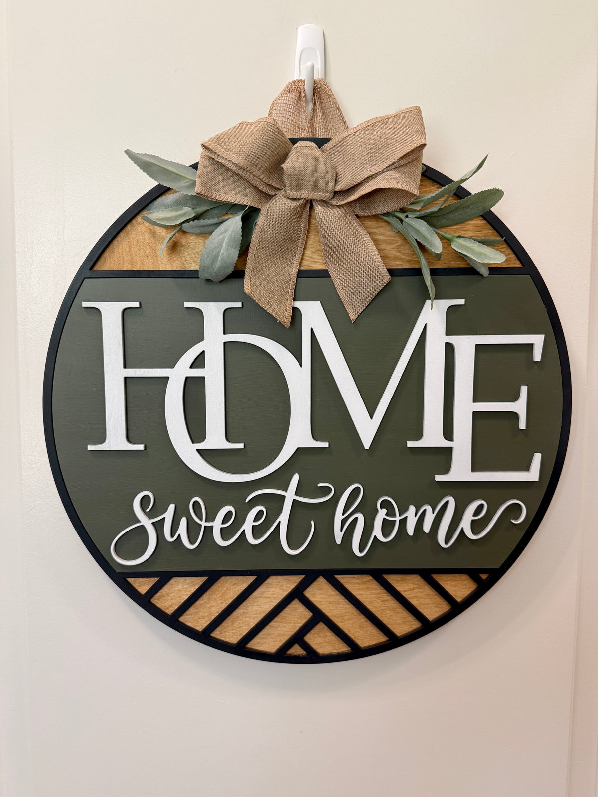 Door Hanger - Rustic Charm Home Sweet Home