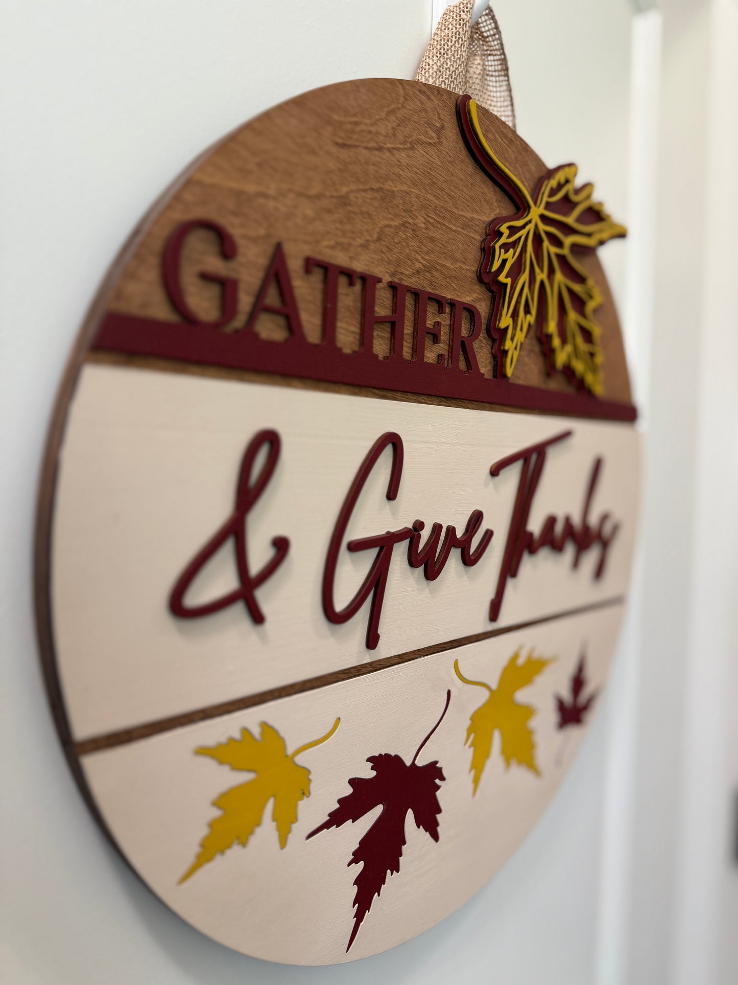 Door Hanger - Gather and Give Thanks