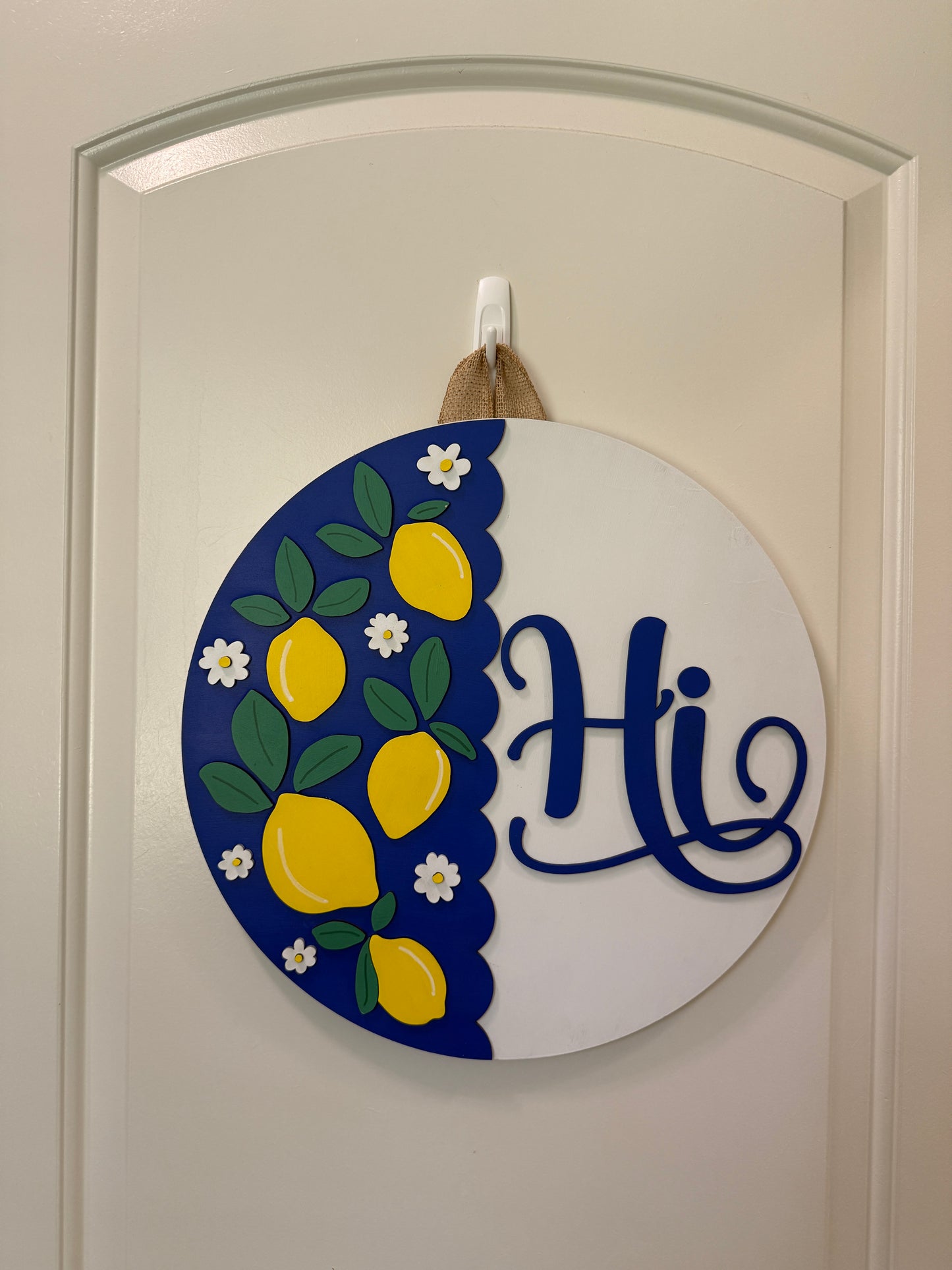 Door Hanger - Lemon Blossom Hi