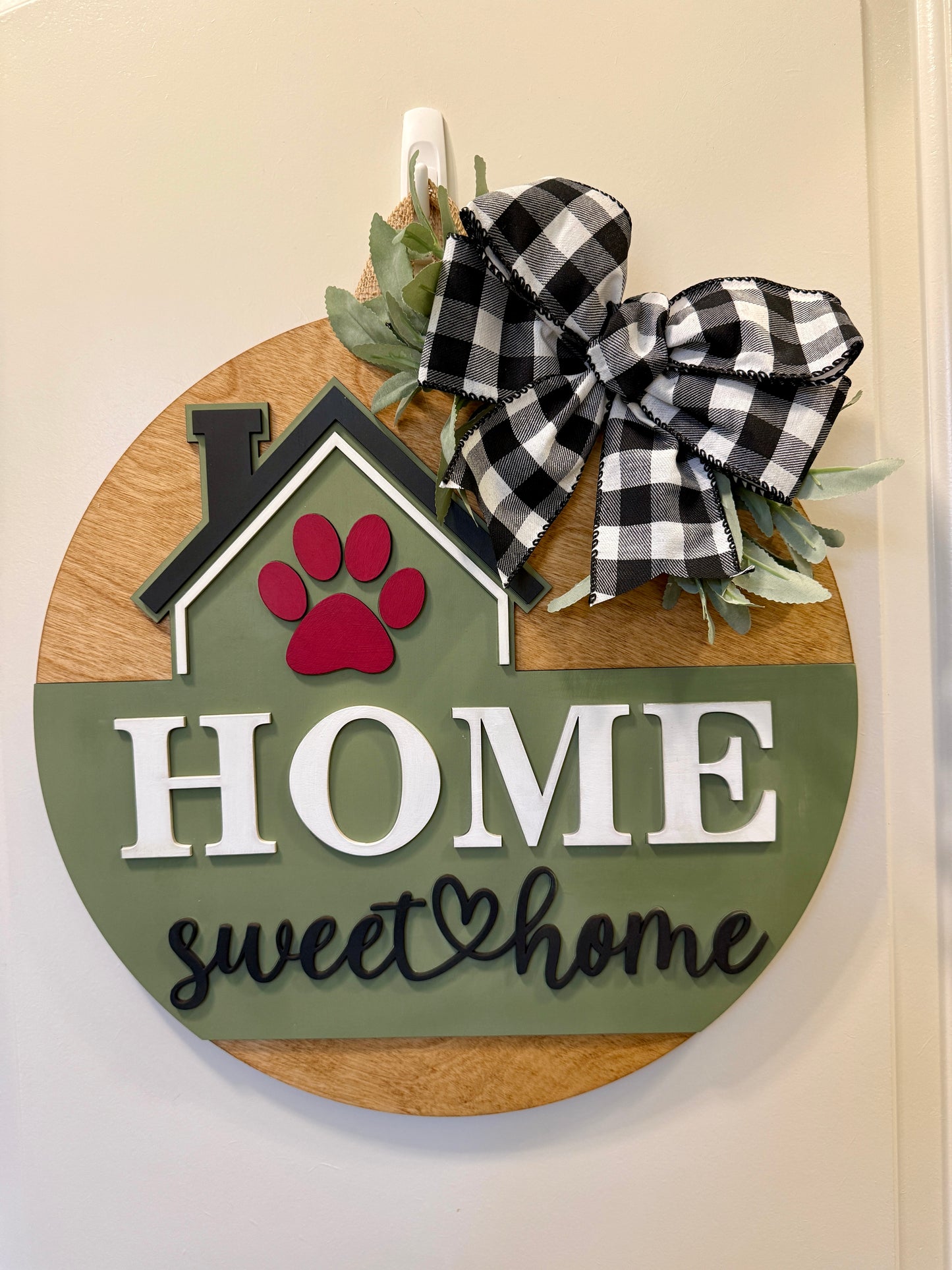 Door Hanger - Home Sweet Paws