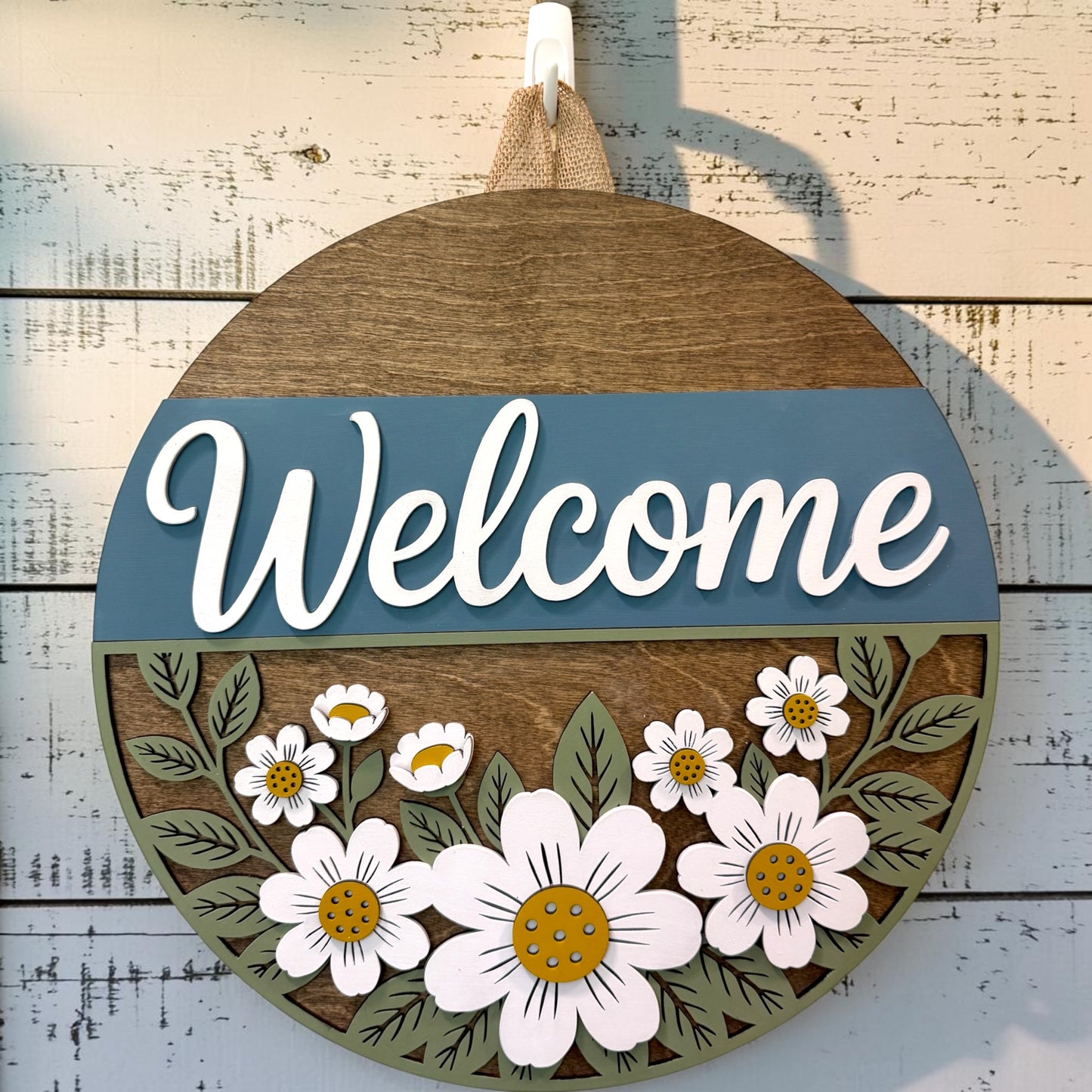 Door Hanger - Blooming Daisy Welcome