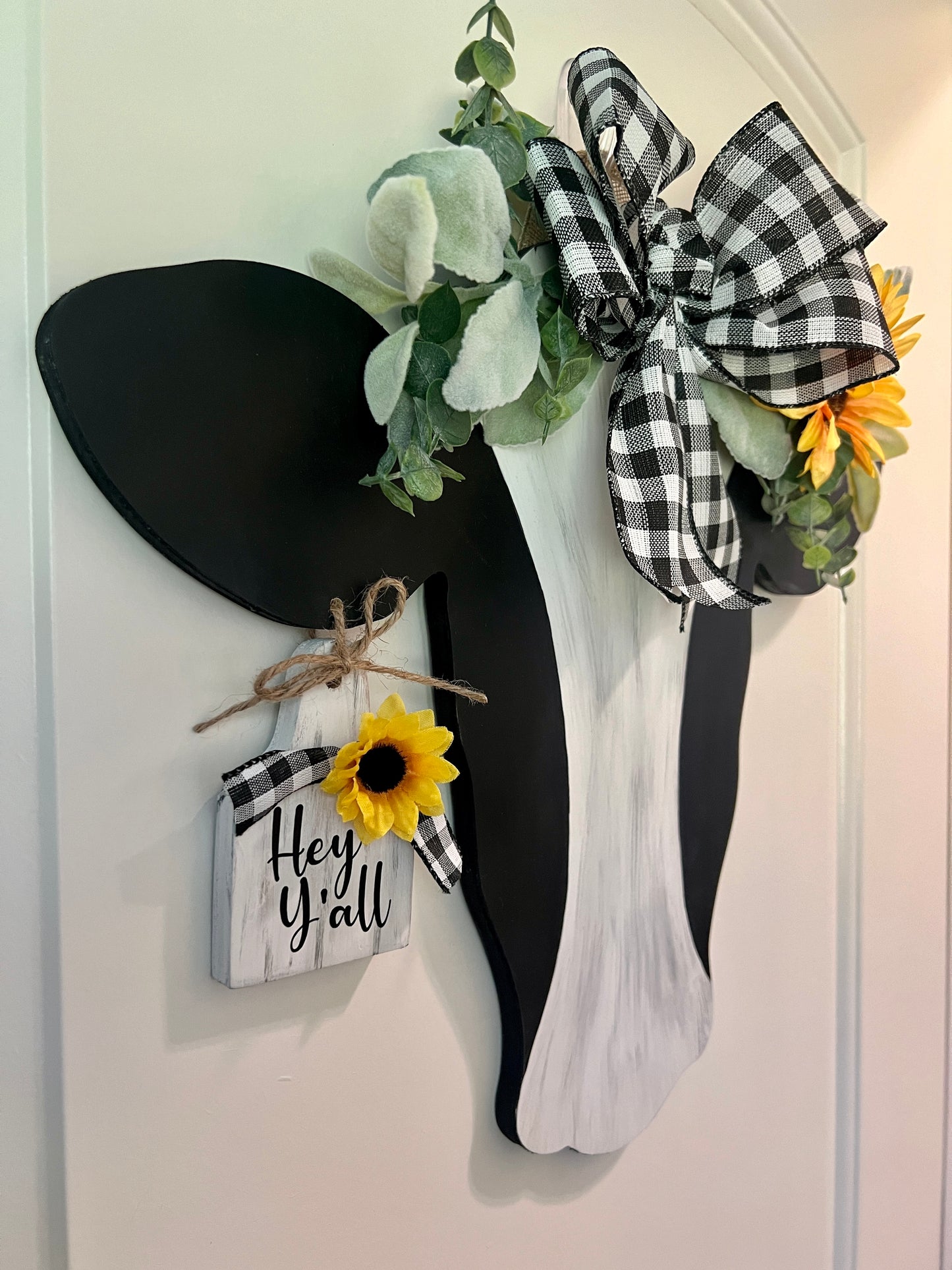 Dottie - Rustic Cow Head Door Hanger