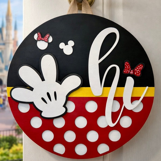 Door Hanger - Hi Mickey
