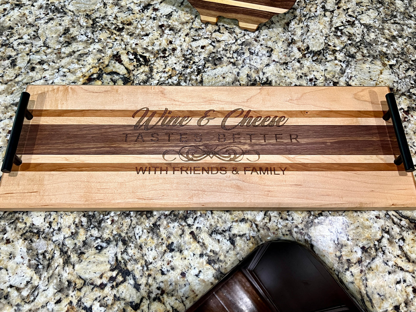 Serving Tray - "Wine & Cheese”