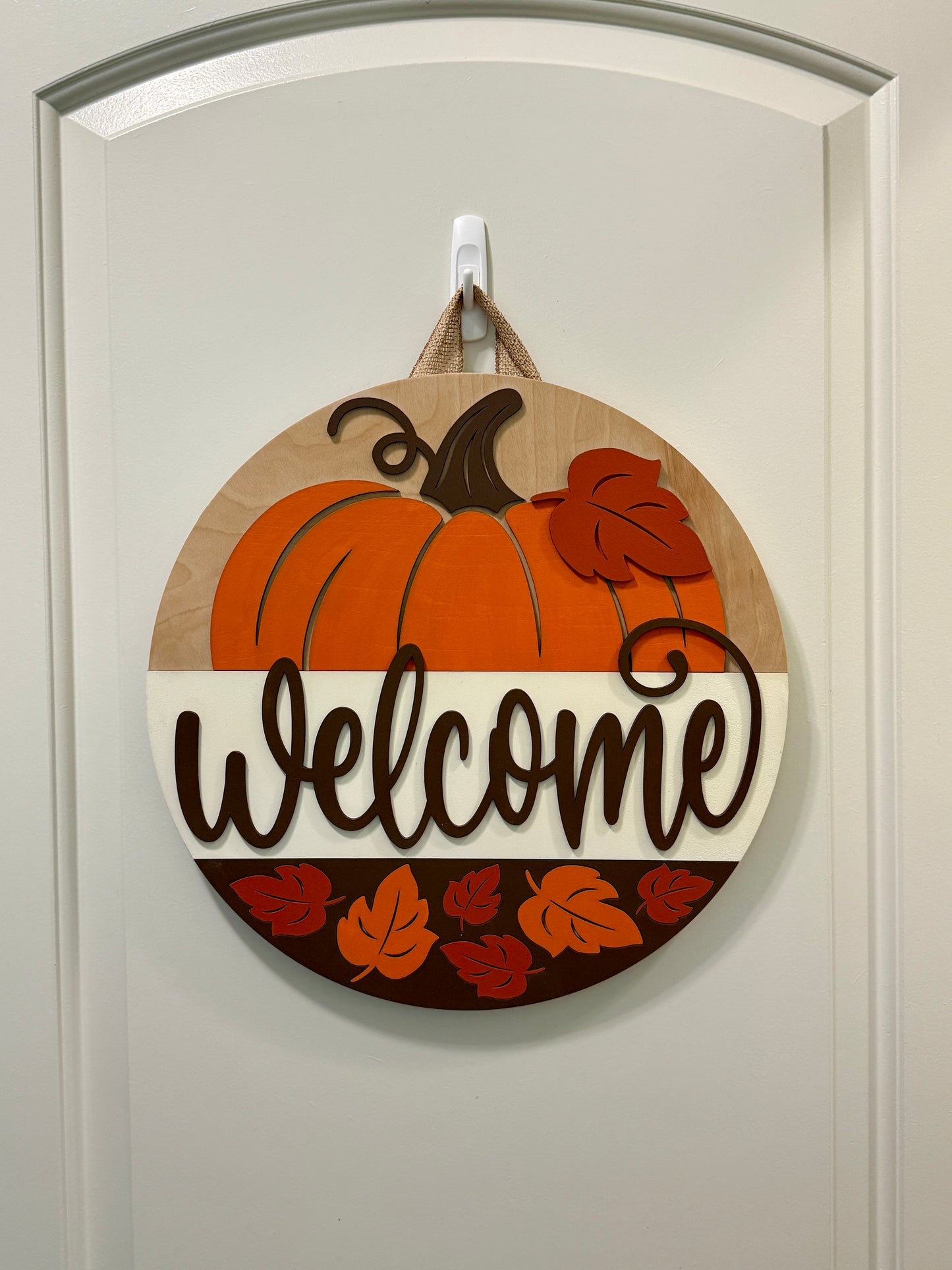 Door Hanger - Welcome Fall Pumpkin