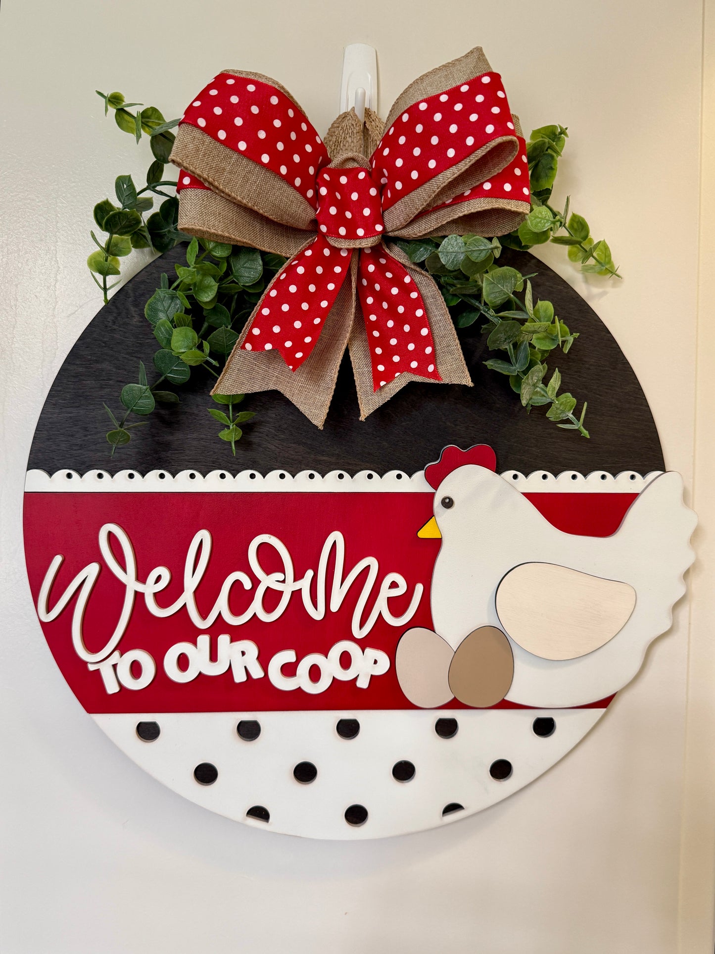 Door Hanger - Welcome to Our Coop