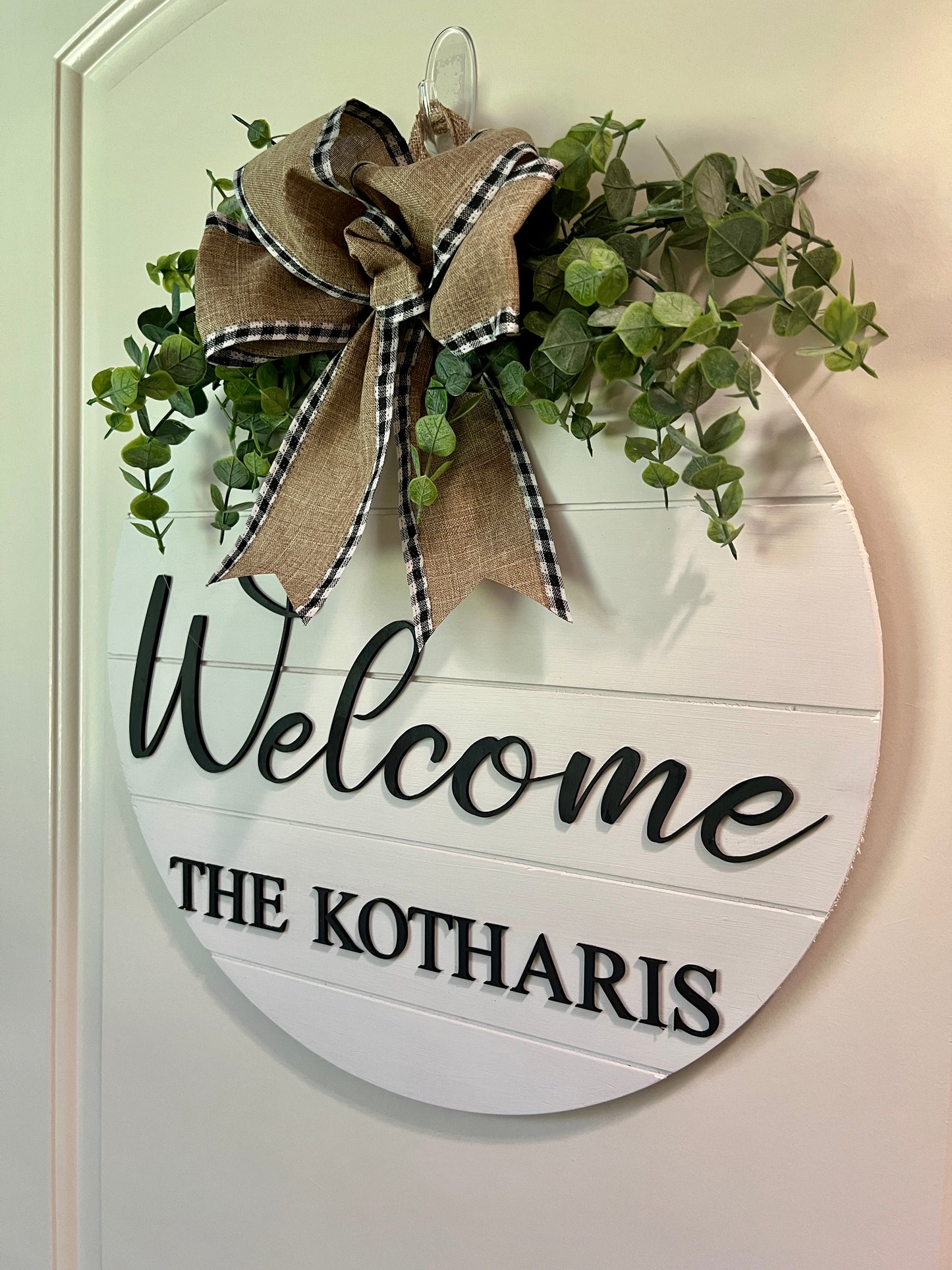 Door Sign - Personalized - Welcome