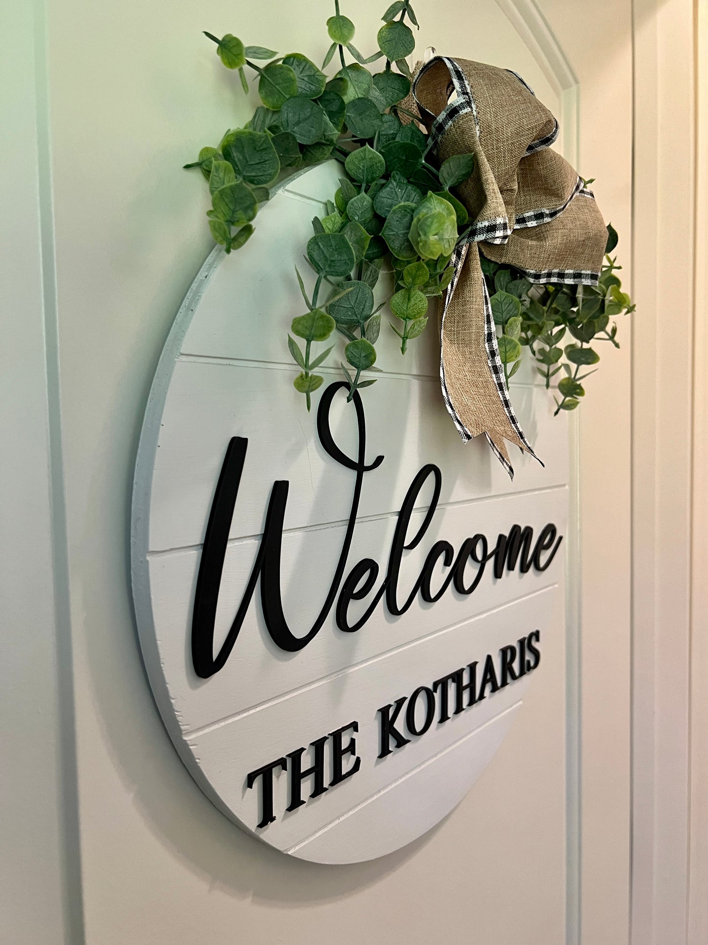 Door Sign - Personalized - Welcome