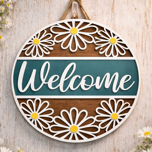 Door Hanger - Welcome Daisy II