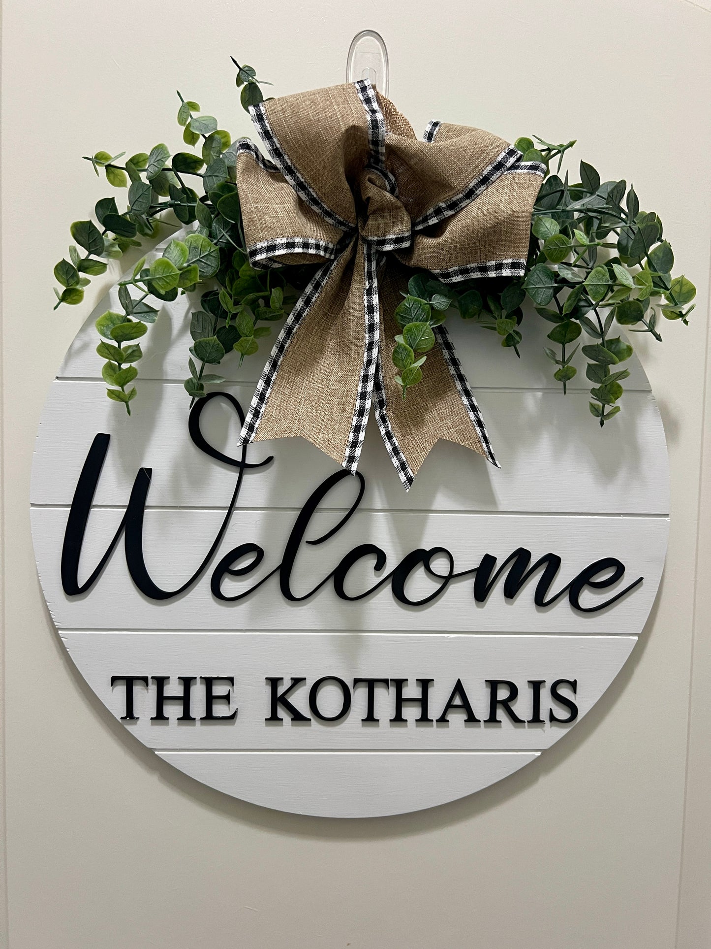 Door Sign - Personalized - Welcome