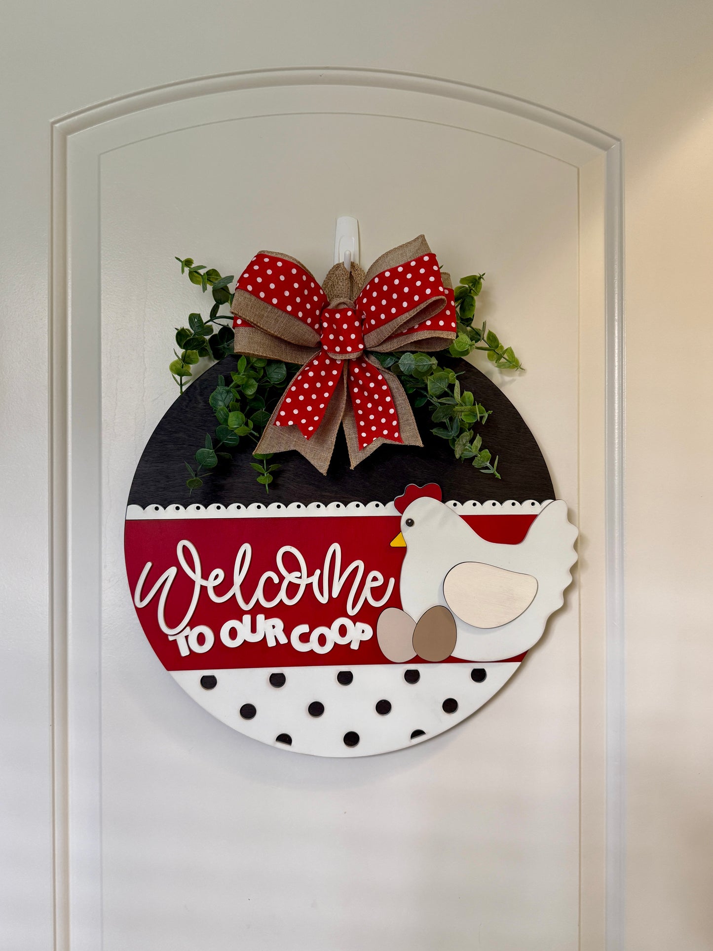 Door Hanger - Welcome to Our Coop