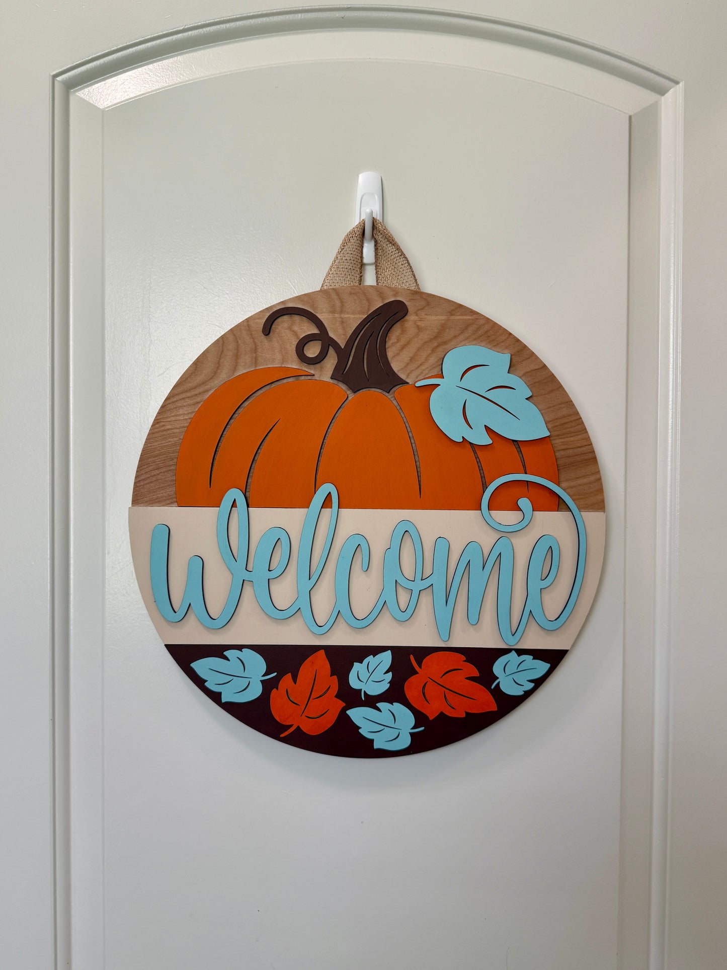 Door Hanger - Welcome Fall Pumpkin