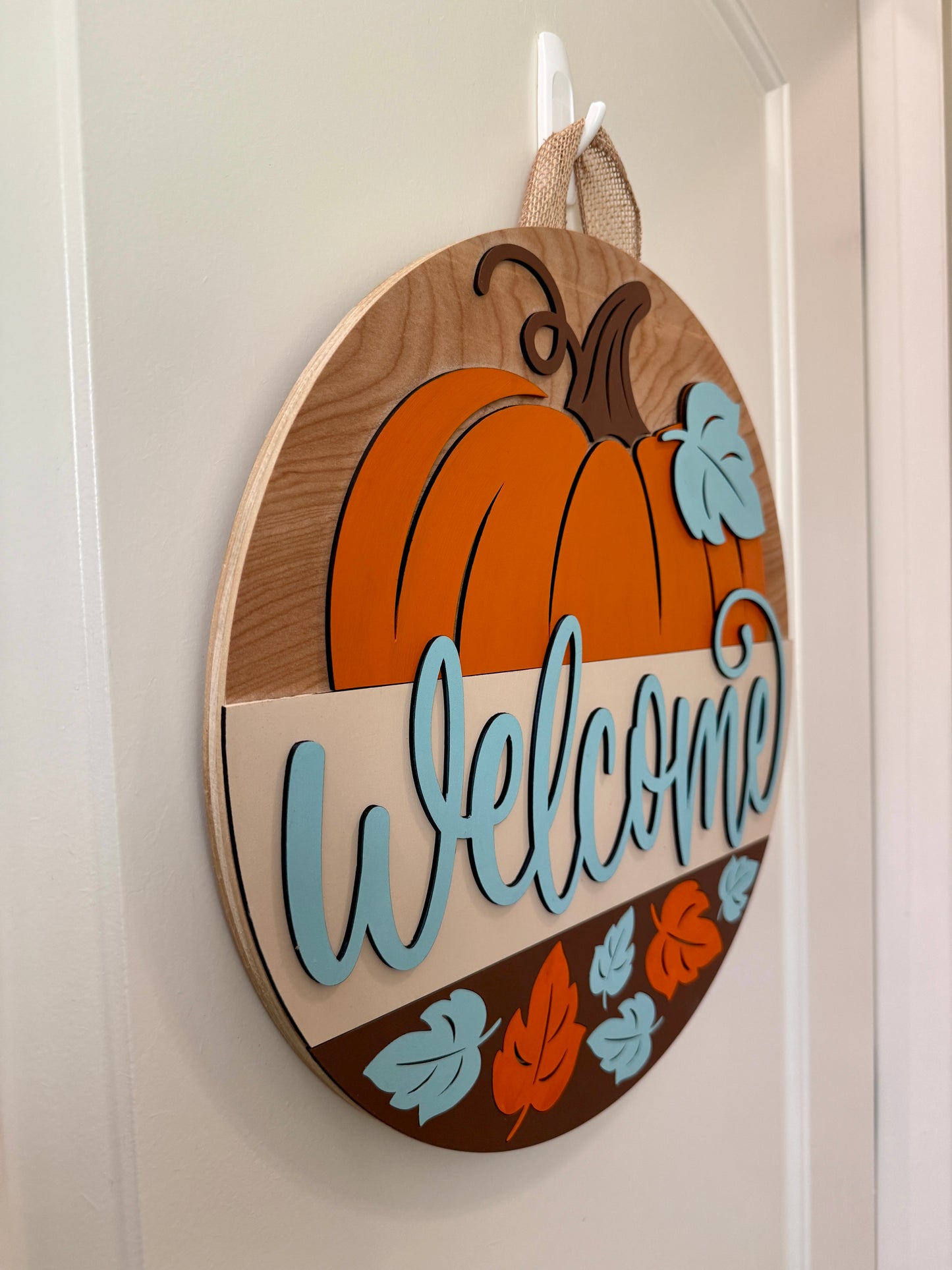 Door Hanger - Welcome Fall Pumpkin