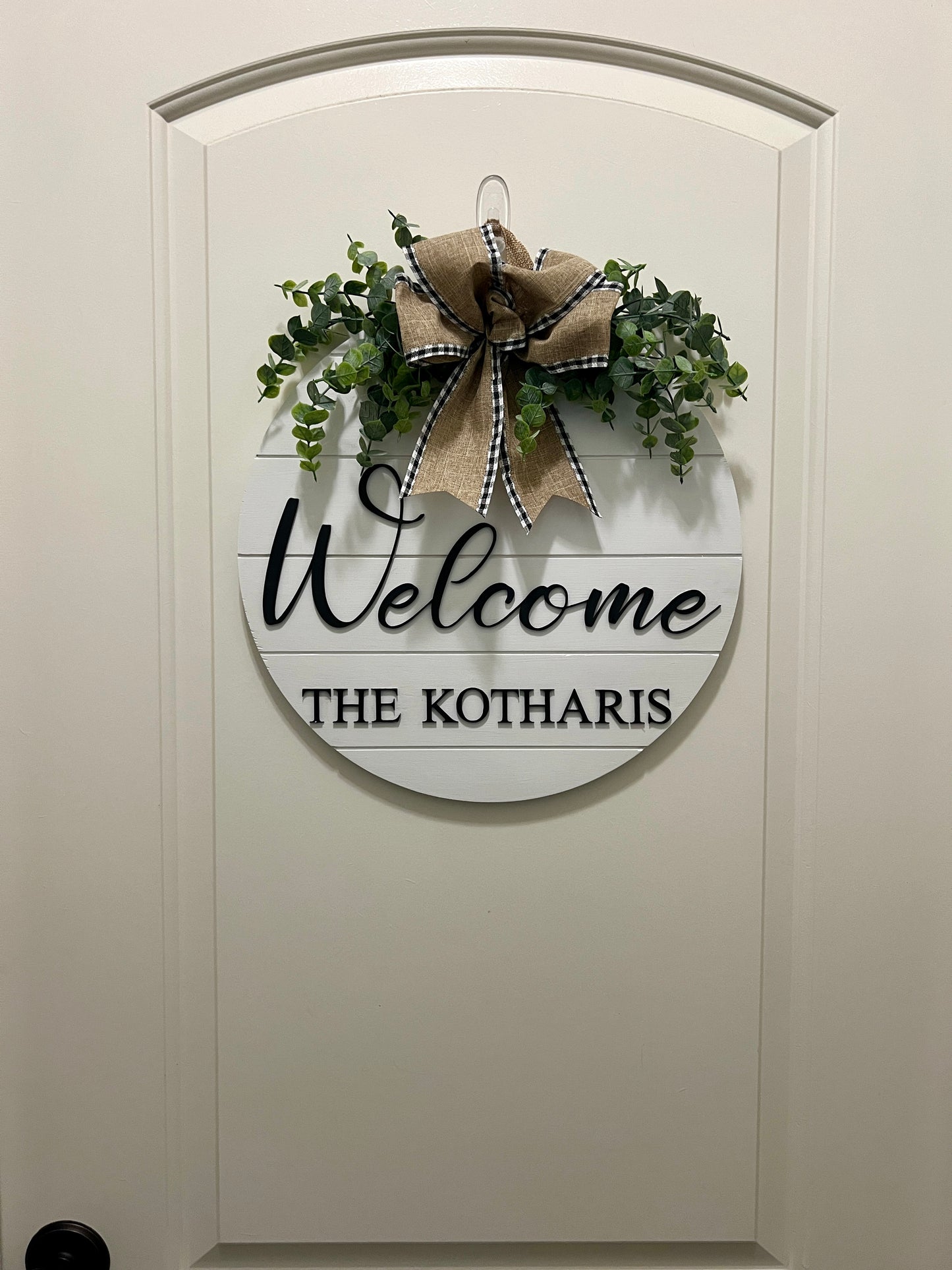 Door Sign - Personalized - Welcome