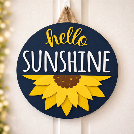 Door Hanger - Hello Big Sunshine!