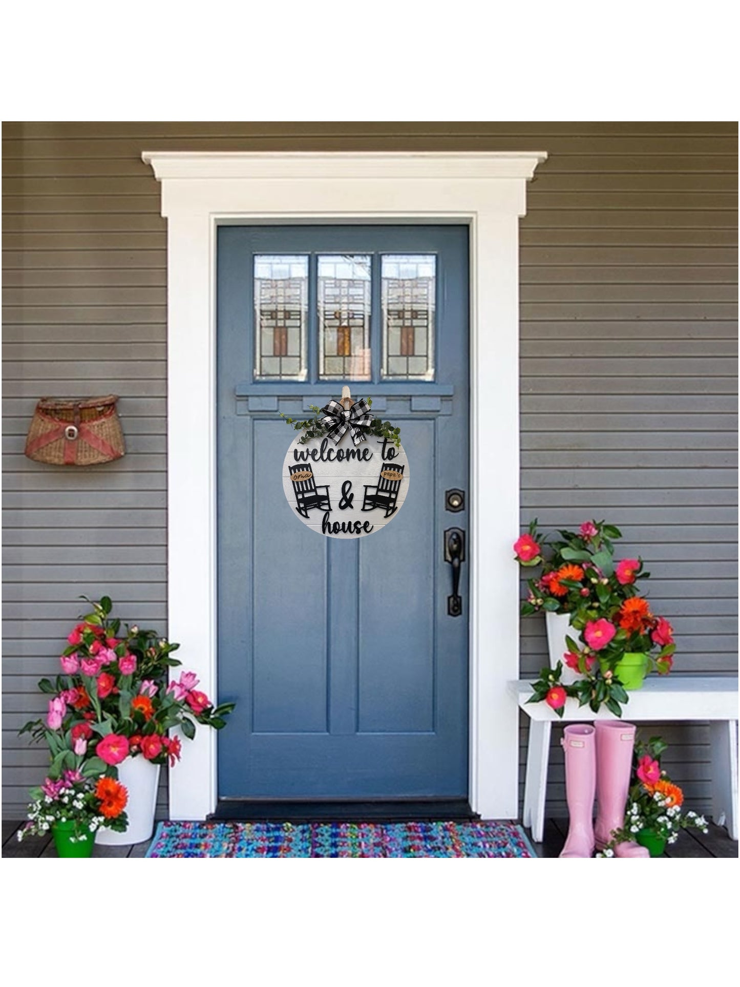 Door Sign - Personalized - Welcome Rocking Chairs