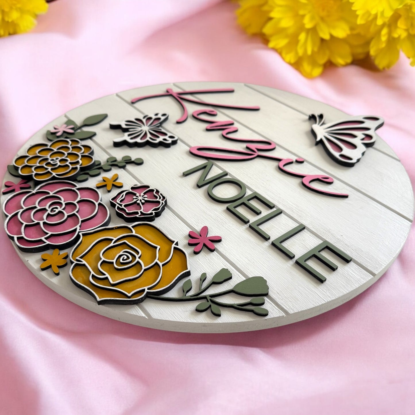 Door Sign - Butterfly Garden