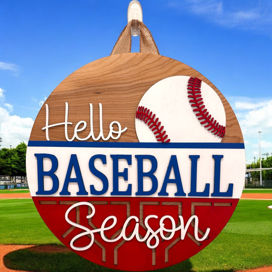 Door Hanger - Hello Baseball