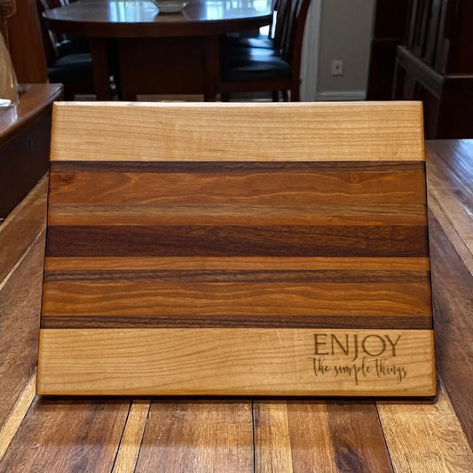 Enjoy the Simple Things - Cutting Board