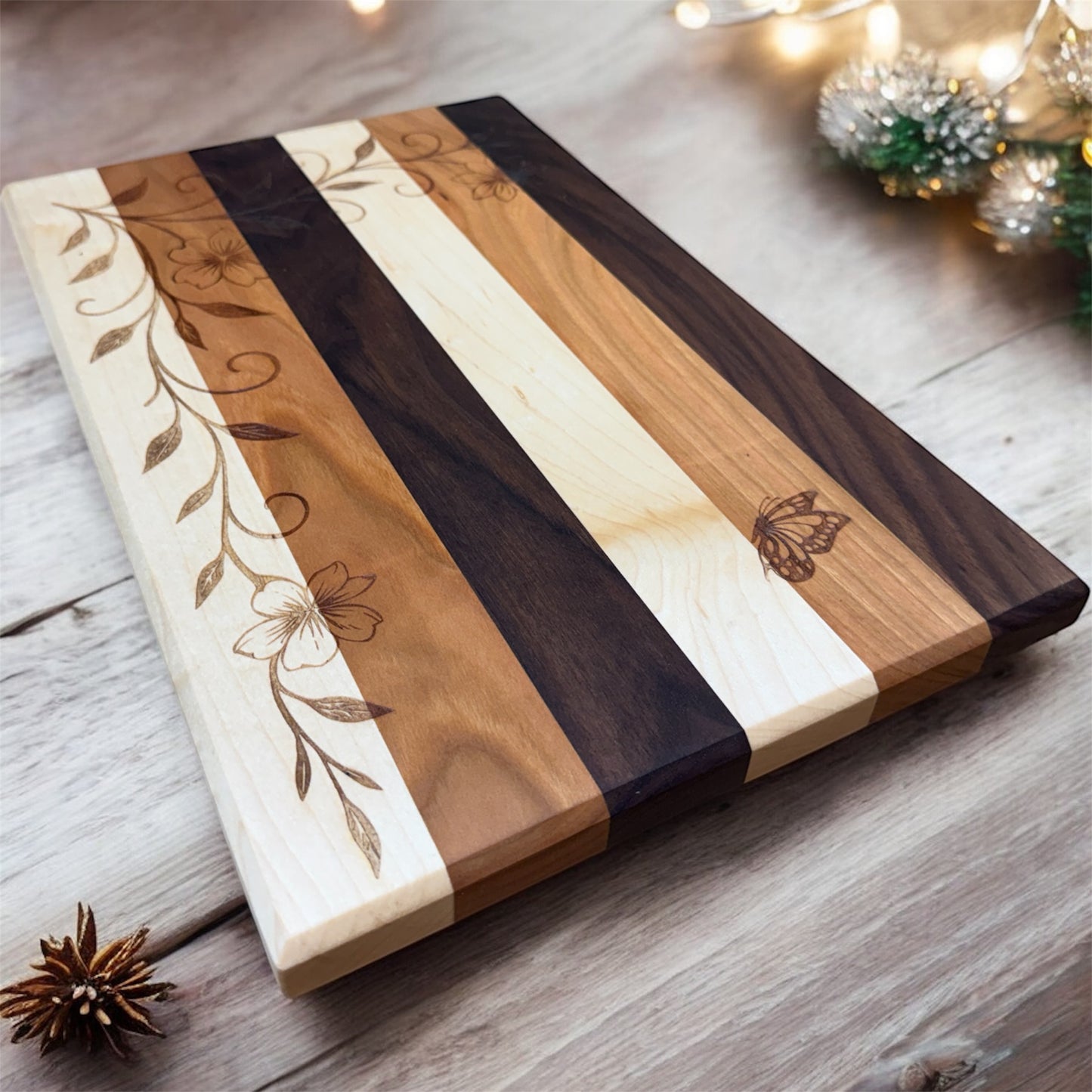 Trinity - “Butterfly Garden” Cutting Board