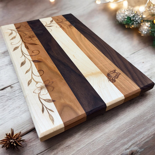 Trinity - “Butterfly Garden” Cutting Board