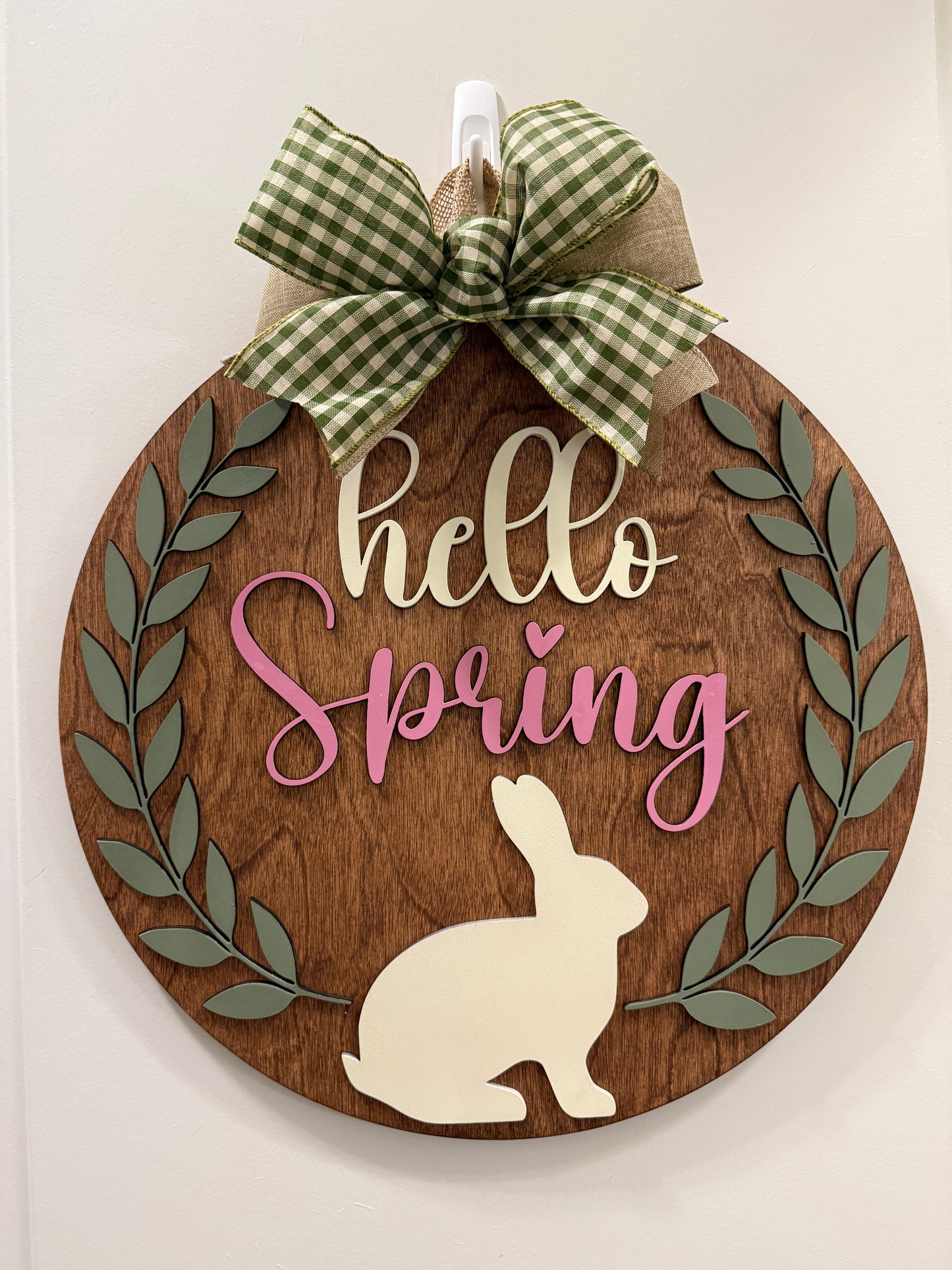 Door Hanger - Hello Spring - Bunny