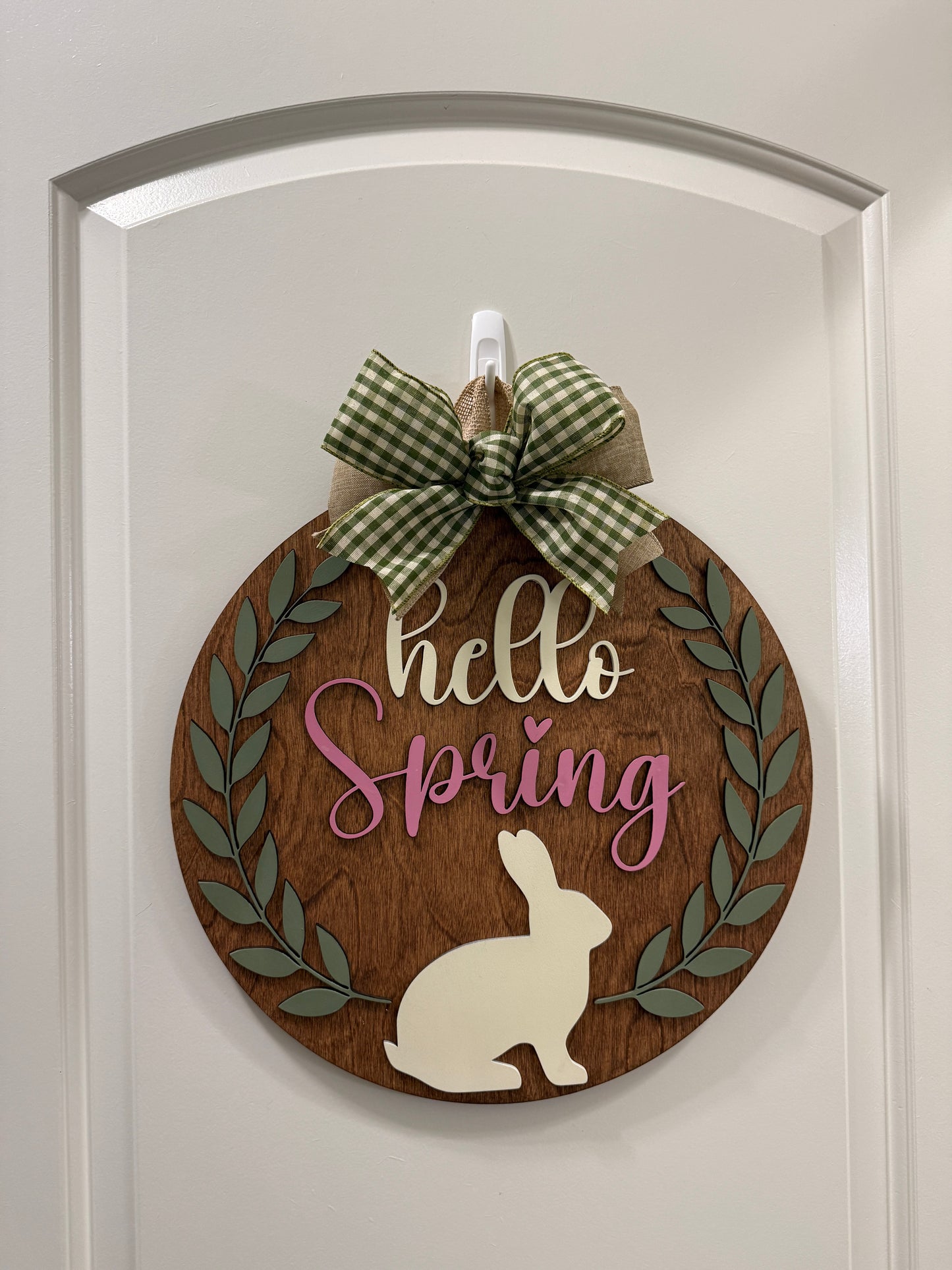 Door Hanger - Hello Spring - Bunny