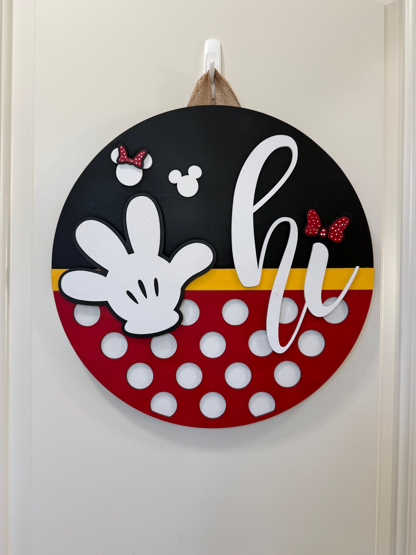 Door Hanger - Hi Mickey