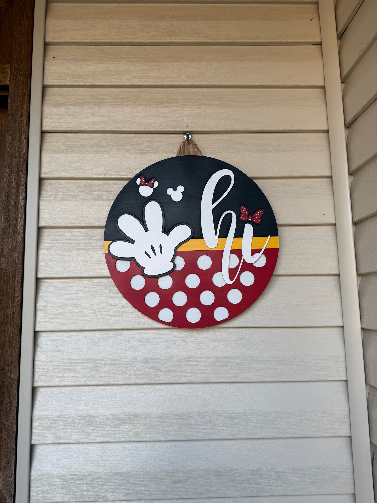 Door Hanger - Hi Mickey