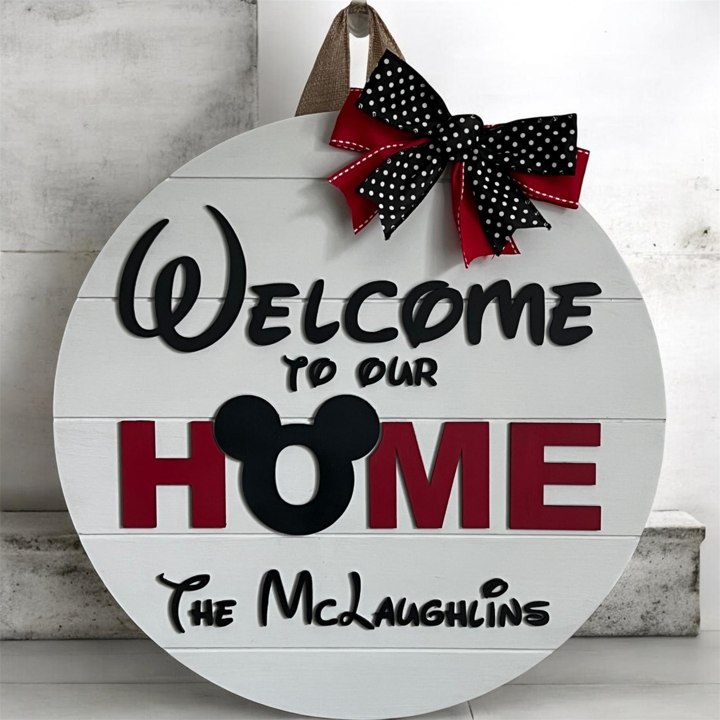 Door Sign - Personalized - Disney Welcome